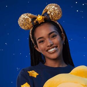 Wish Sequined Ear Headband Adults Disney Parks NWT Star Asha Minnie Ears